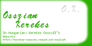 osszian kerekes business card